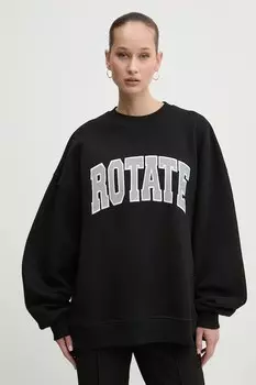 Хлопковая толстовка Rotate, черный