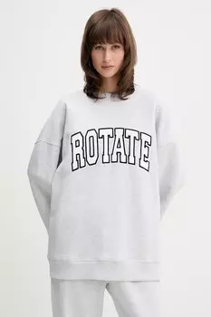 Хлопковая толстовка Rotate, серый