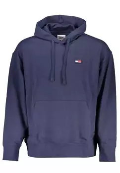 Хлопковая толстовка с центральным карманом Tommy Hilfiger, синий