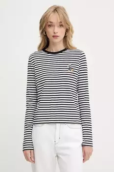Хлопковая толстовка с длинным рукавом KL X DISNEY Karl Lagerfeld, черный