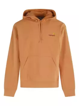 Хлопковая толстовка с капюшоном CARHARTT WIP, оранжевый