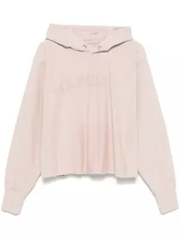 Хлопковая толстовка с капюшоном и логотипом Maison Margiela, розовый