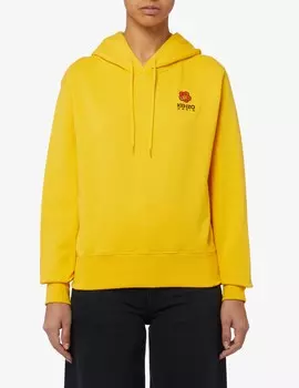 Хлопковая толстовка с капюшоном Kenzo, желтый