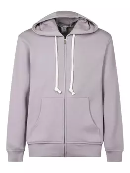 Хлопковая толстовка с капюшоном на молнии Comme Des Garons, серый