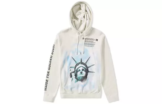 Хлопковая толстовка с капюшоном с принтом «Либерти» Off-White