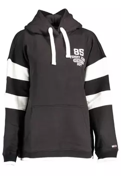Хлопковая толстовка с контрастными деталями Tommy Hilfiger, черный