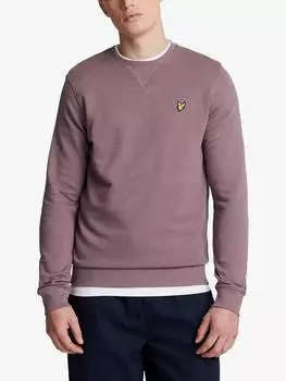 Хлопковая толстовка с круглым вырезом горловины Lyle & Scott, цвет Highland Mauve