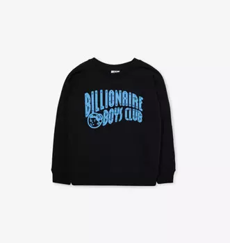 Хлопковая толстовка с круглым вырезом и логотипом Arch для детей 4–16 лет Billionaire Boys Club, черный