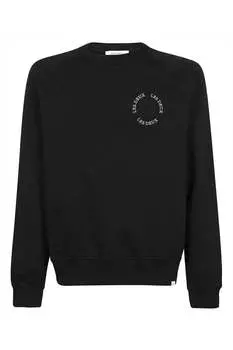 Хлопковая толстовка с круглым вырезом Les Deux, черный