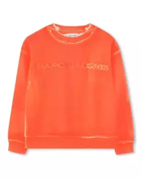 Хлопковая толстовка с круглым вырезом Marc Jacobs, оранжевый