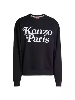 Хлопковая толстовка с круглым вырезом с логотипом Kenzo x VERDY Kenzo, черный