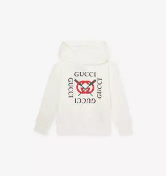 Хлопковая толстовка с логотипом 4-12 лет Gucci, мультиколор