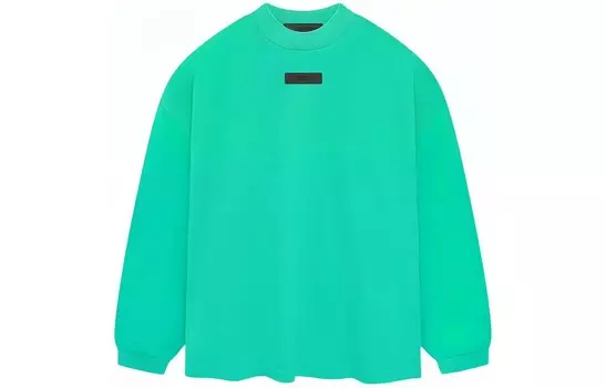 Хлопковая толстовка с логотипом-аппликацией Fear Of God Essentials, цвет Mint Leaf