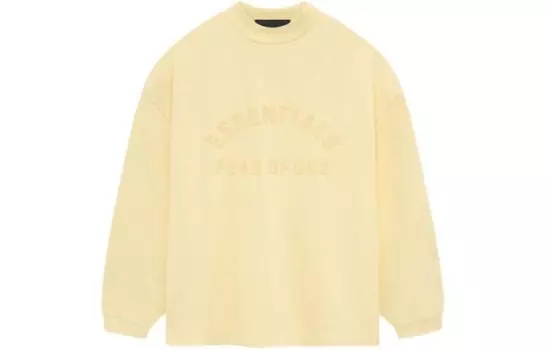 Хлопковая толстовка с логотипом Fear Of God Essentials, желтый