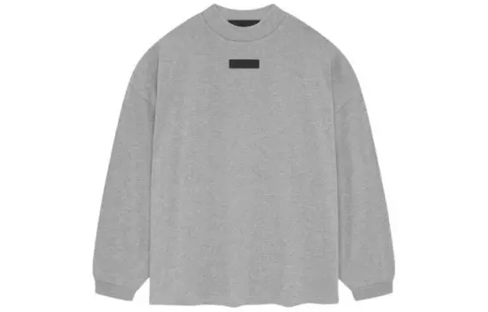 Хлопковая толстовка с логотипом Fear Of God Essentials, серый