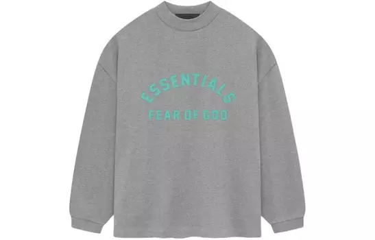 Хлопковая толстовка с логотипом Fear Of God Essentials, светло-бежевый
