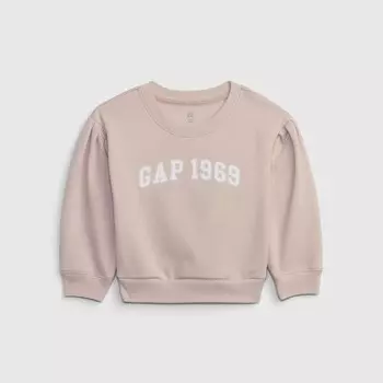 Хлопковая толстовка с логотипом Gap, розовый