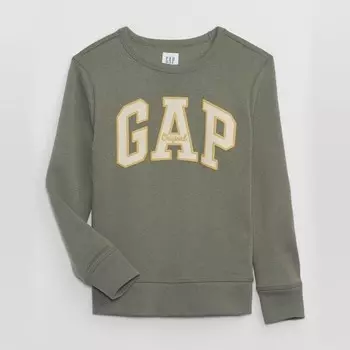 Хлопковая толстовка с логотипом Gap, зеленый