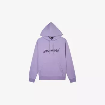 Хлопковая толстовка с логотипом и текстовым принтом The Kooples, фиолетовый