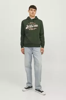 Хлопковая толстовка с логотипом Jack & Jones