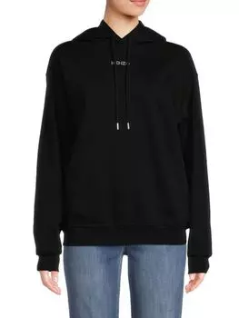 Хлопковая толстовка с логотипом Kenzo, черный