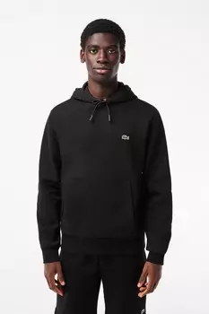 Хлопковая толстовка с логотипом Lacoste, черный