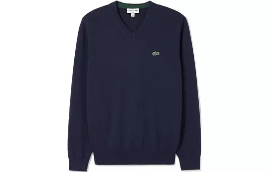 Хлопковая толстовка с логотипом Lacoste, темно-синий