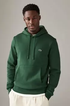Хлопковая толстовка с логотипом Lacoste, зеленый
