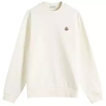 Хлопковая толстовка с логотипом Moncler, белый