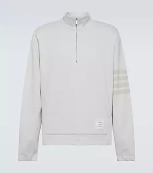 Хлопковая толстовка с петлей Thom Browne, белый