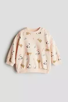Хлопковая толстовка с принтом H&M, мультиколор