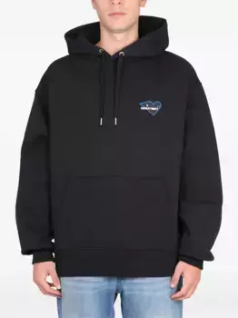 Хлопковая толстовка с вышитым сердцем Department 5, черный