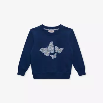Хлопковая толстовка с вышивкой-бабочкой wiltshire для 2–11 лет Trotters, сиреневый