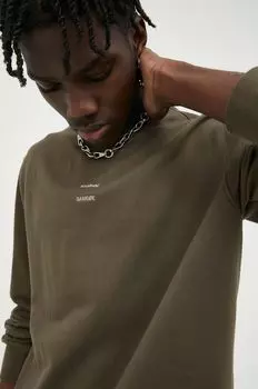 Хлопковая толстовка Samsoe Samsoe Samsoe Samsoe, зеленый