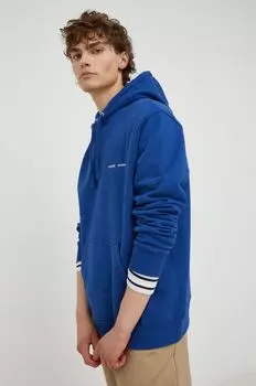 Хлопковая толстовка Samsoe Samsoe, синий