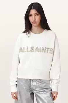 Хлопковая толстовка SEPARO Allsaints, белый