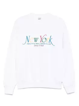 Хлопковая толстовка Sporty & Rich, белый