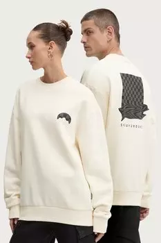 Хлопковая толстовка Sprayground, бежевый