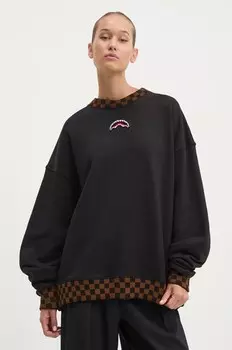 Хлопковая толстовка Sprayground, черный