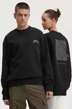 Хлопковая толстовка Sprayground, черный