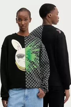 Хлопковая толстовка Sprayground, черный