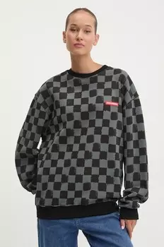 Хлопковая толстовка Sprayground, серый