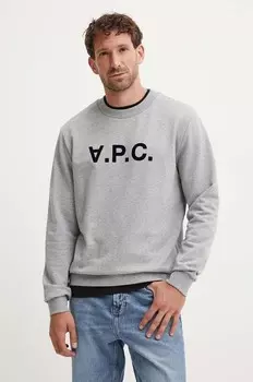 Хлопковая толстовка стандарт grand vpc GOTS A.P.C., серый