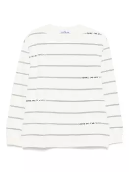 Хлопковая толстовка Stone Island, белый