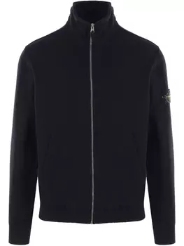 Хлопковая толстовка Stone Island, черный