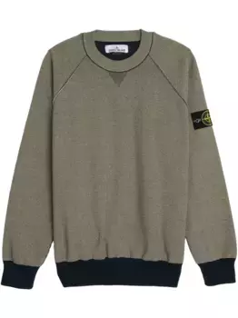 Хлопковая толстовка Stone Island, коричневый