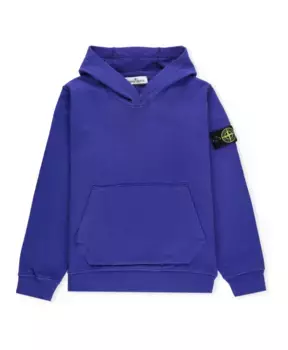 Хлопковая толстовка Stone Island, синий