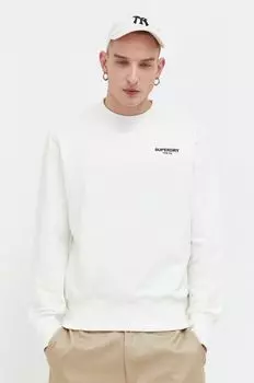 Хлопковая толстовка Superdry, бежевый