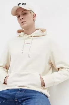 Хлопковая толстовка Superdry, бежевый