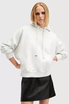 Хлопковая толстовка TALON UNDRGRND HOODY Allsaints, белый
